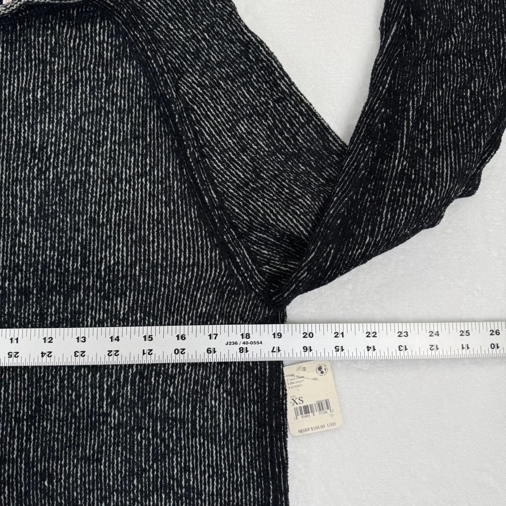 Free People Onyx Combo Ribbed Knit‎ Long Sleeve Tunic Sweater XS MSRP $168